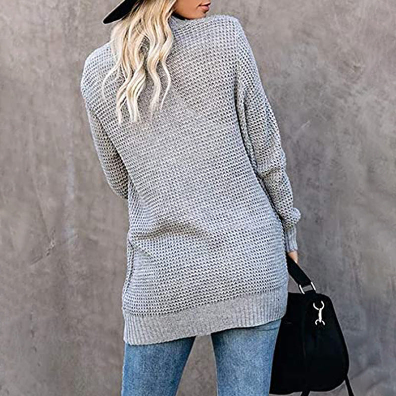Veste en tricot pour femmes avec un motif de tricot moderne et des poches pratiques Chic und Stil