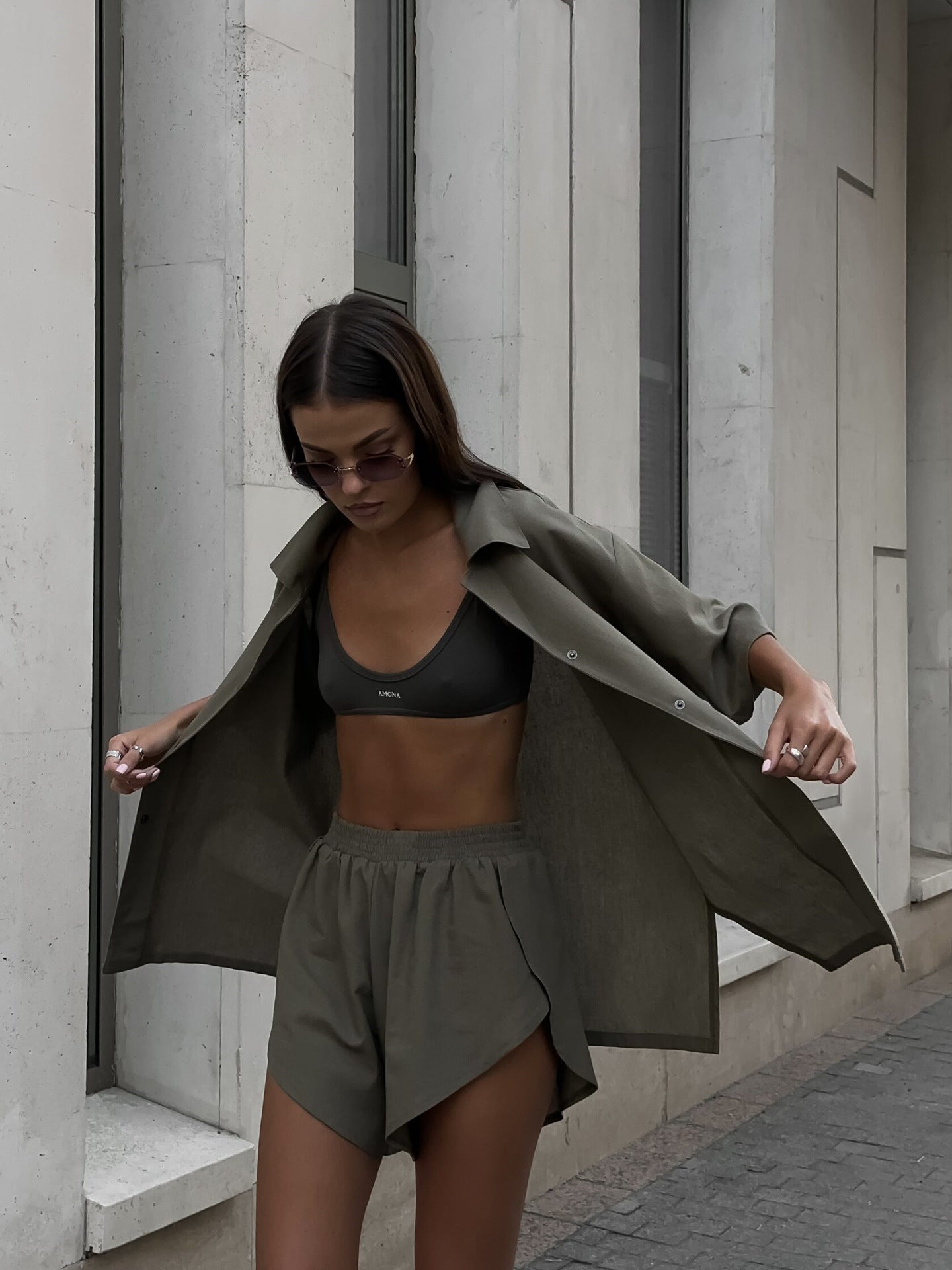 Casual loungewear set for women with lightweight kimono top and soft shorts Chic and Style