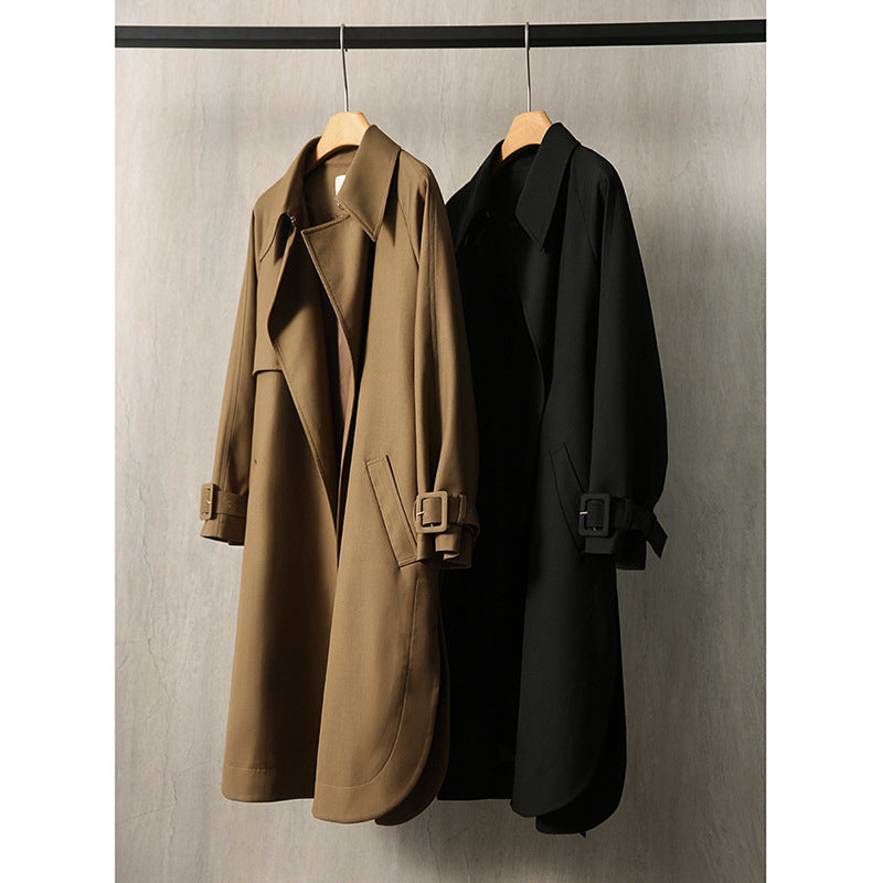 Manteau trench utilitaire ceinturé oversize pour femmes Chic und Stil