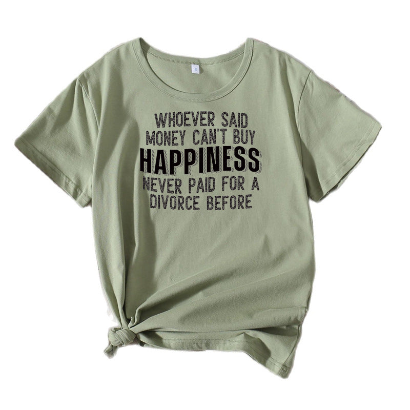 T-shirt graphique décontracté pour femmes Chic und Stil 1751262043