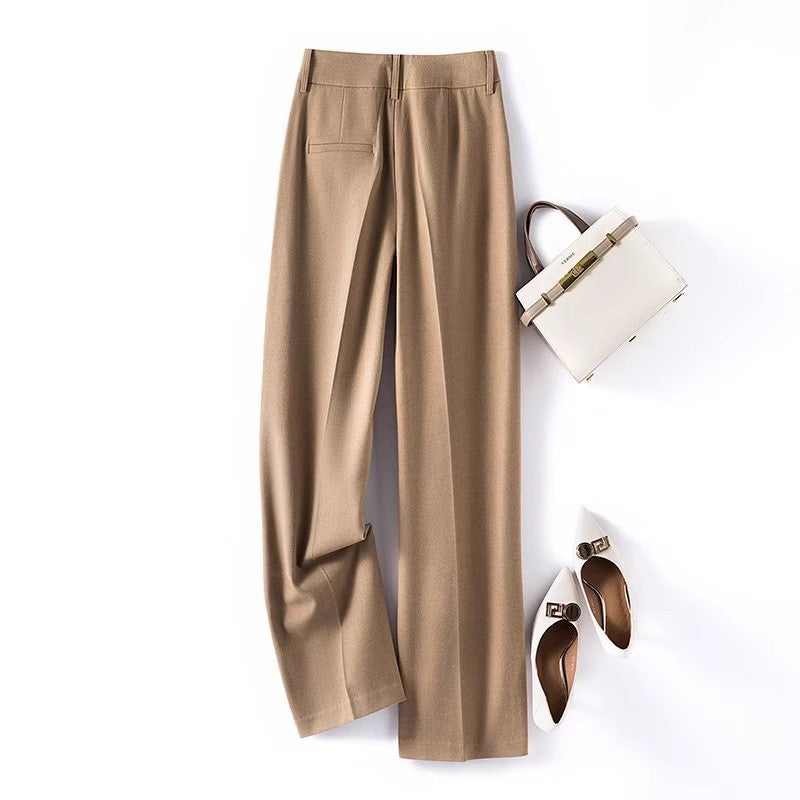 Pantalons plissés taille haute pour femmes Chic und Stil 1750847260