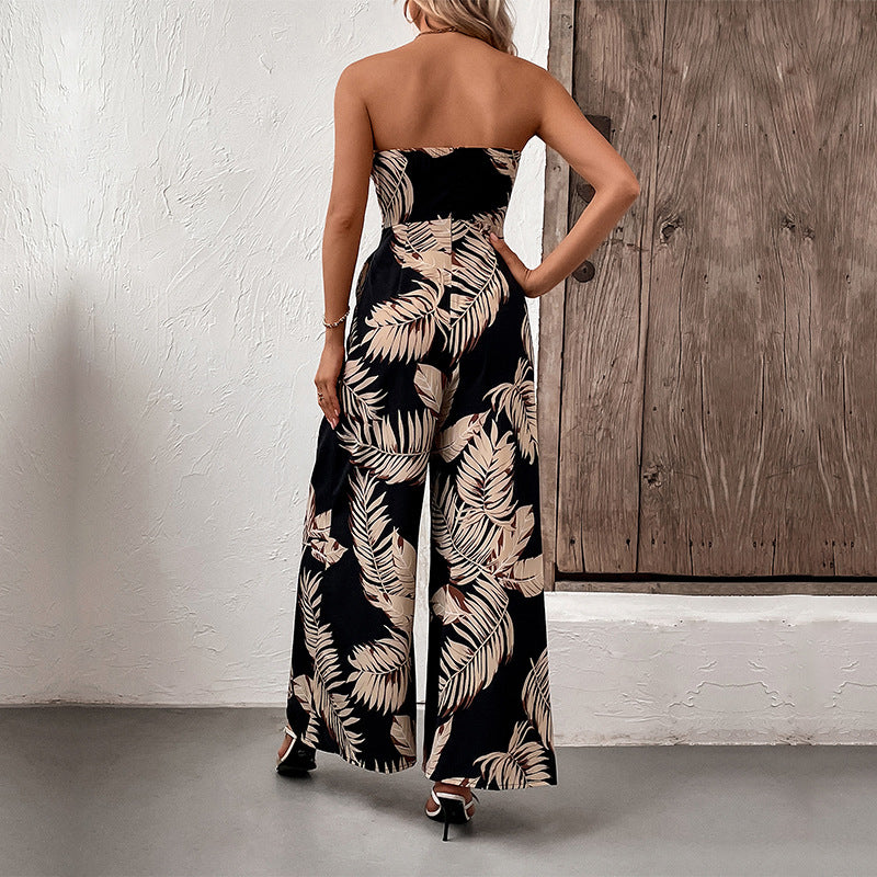 Salopette maxi sans manches pour femmes avec détail de ceinture à nouer Chic und Stil
