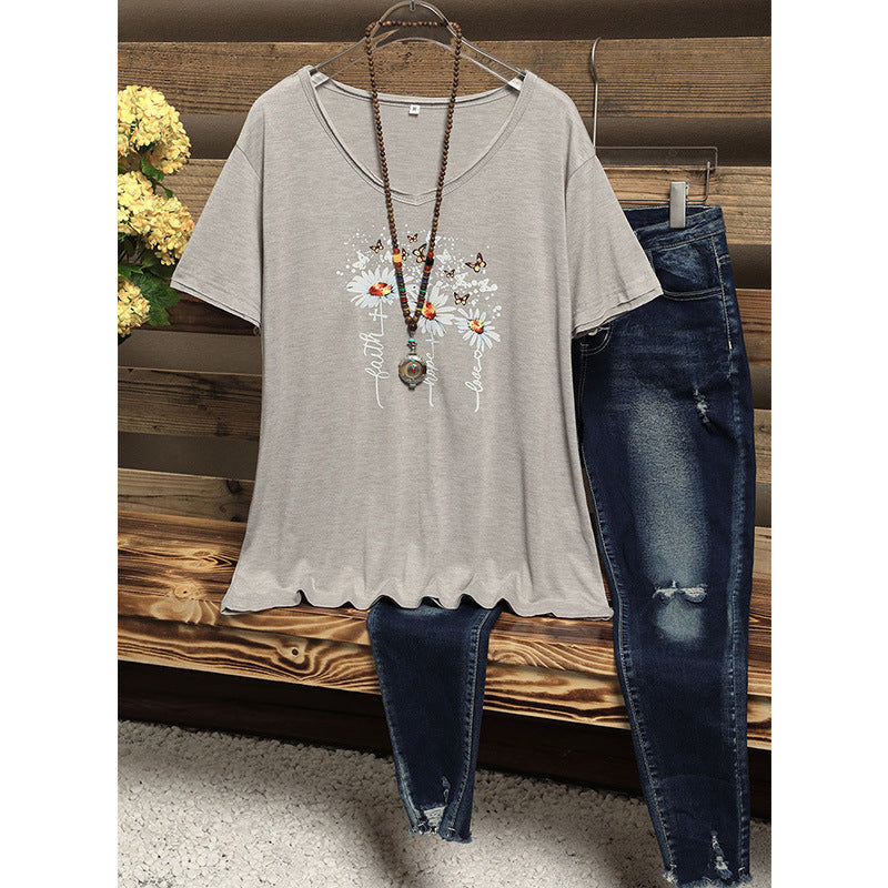 T-shirt graphique inspirant pour femmes Chic und Stil