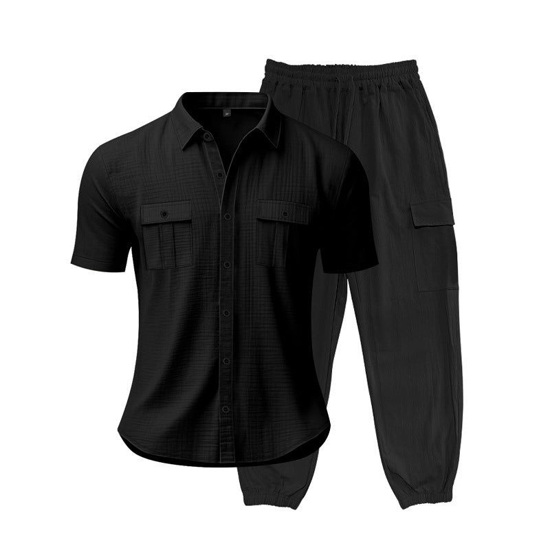Costume court pour hommes à la mode avec poches pratiques Chic und Stil