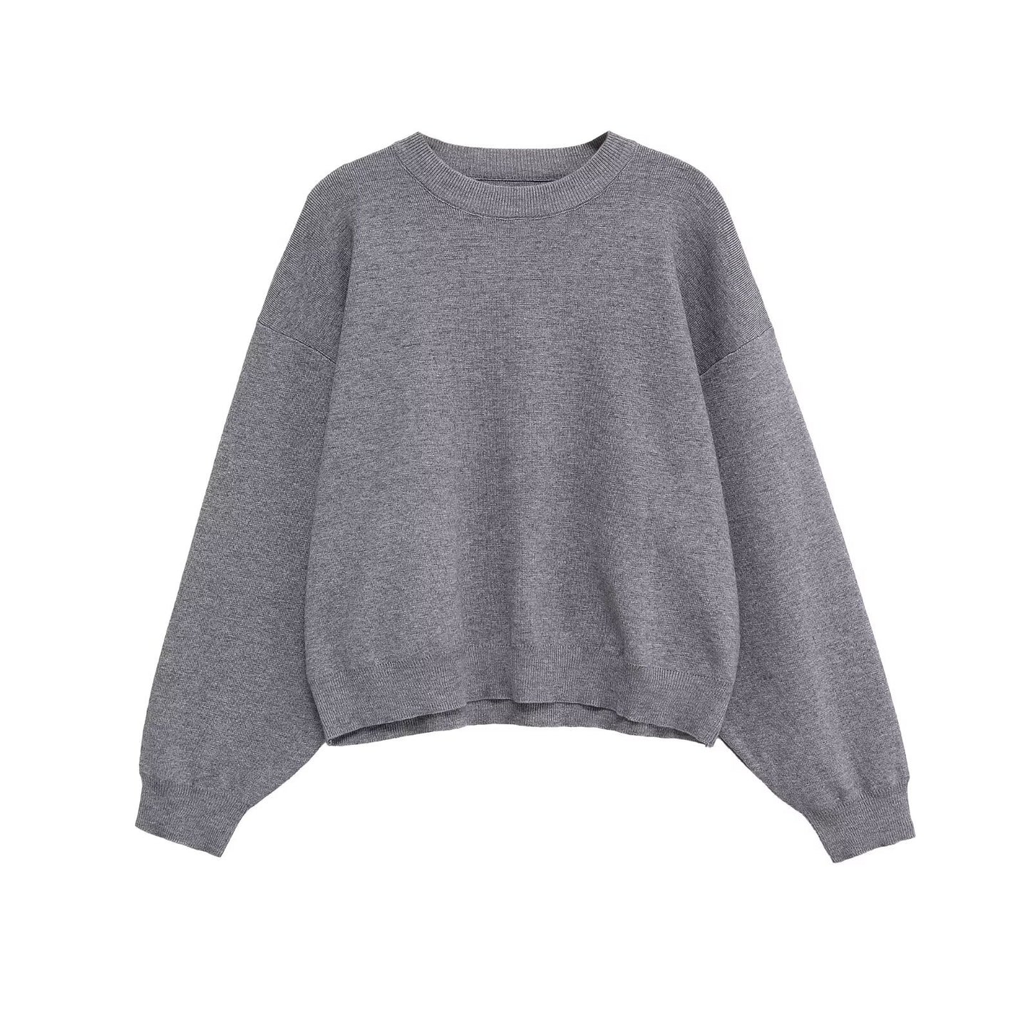 Dames pull-over décontracté oversize en tissu de sweat doux Chic und Stil