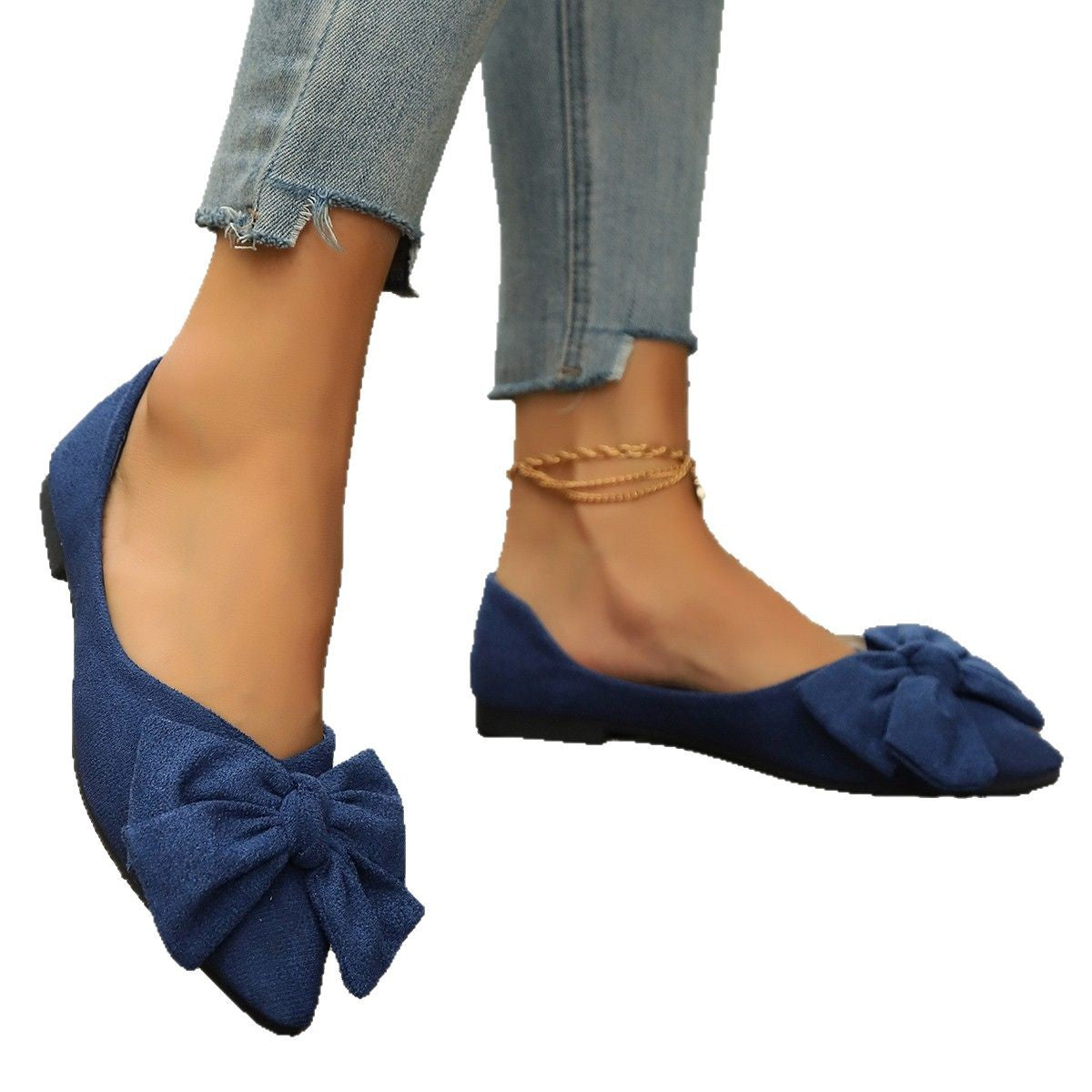 Ballerines femme avec décoration de nœud élégante et doublure intérieure douce Chic und Stil