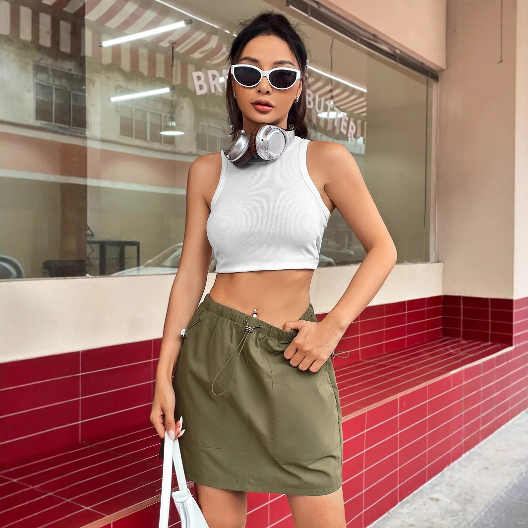 Jupe de loisirs pour femmes avec poches pratiques et taille élastique Chic und Stil