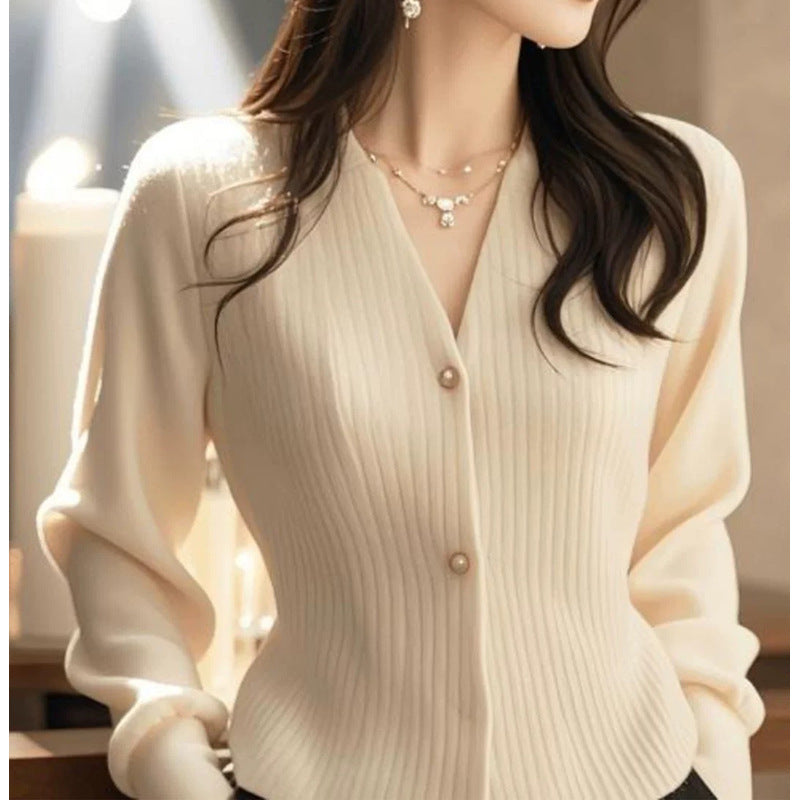 Blouse à manches longues en tricot torsadé Chic und Stil