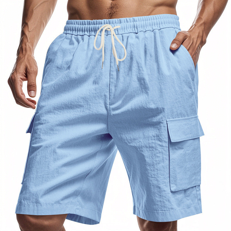 Shorts cargo décontractées pour hommes avec ceinture élastique et poches latérales pratiques Chic und Stil