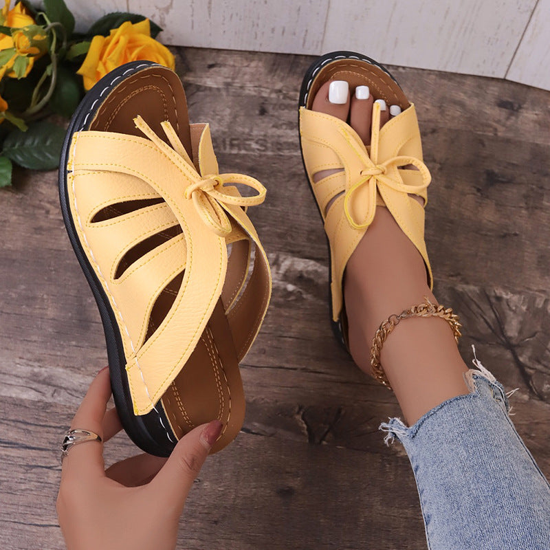 Sandales ouvertes pour femmes avec détail de lacet tendance Chic und Stil