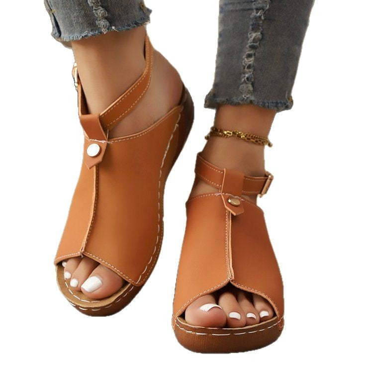 Sandales demi-hautes pour femmes de haute qualité avec bride réglable et semelle intérieure ergonomique Chic und Stil
