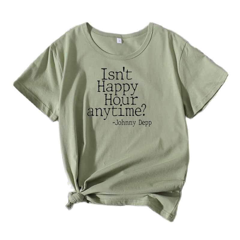 T-shirt graphique citation comédie femmes Chic und Stil