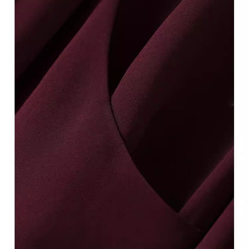 Blouse en chiffon fluide élégante pour femmes avec détail de nœud Chic und Stil