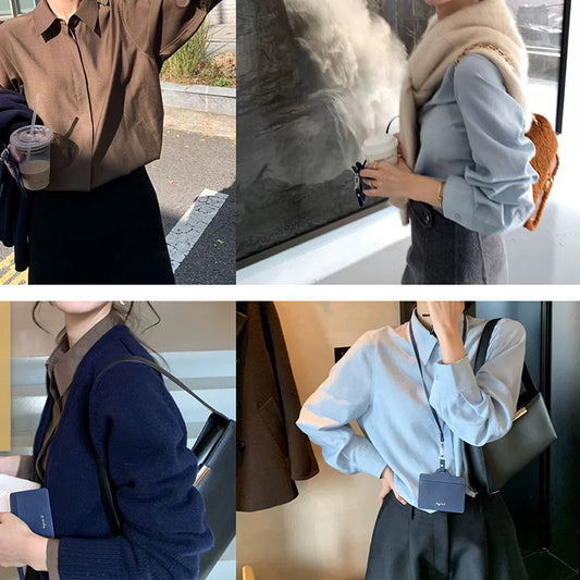 Chemise classique à manches longues pour femmes Chic und Stil 1750846260