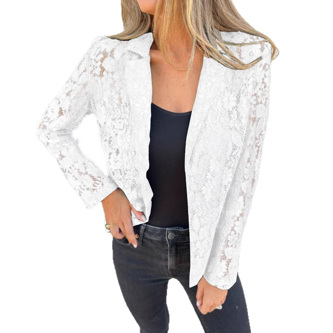 Blazer élégant en dentelle pour femmes Chic und Stil
