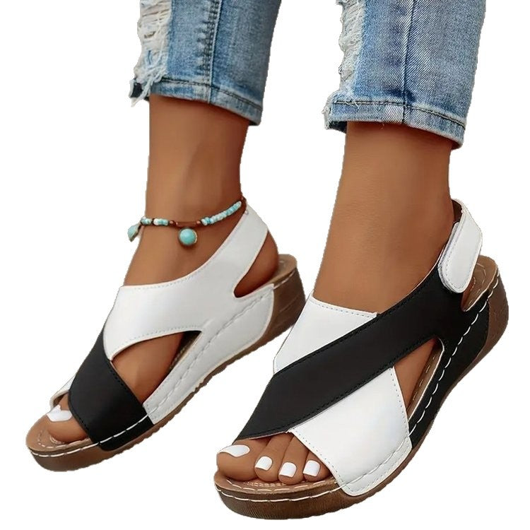 Sandales de vacances élégantes pour femmes avec semelle confortable et système de fermeture tendance Chic und Stil