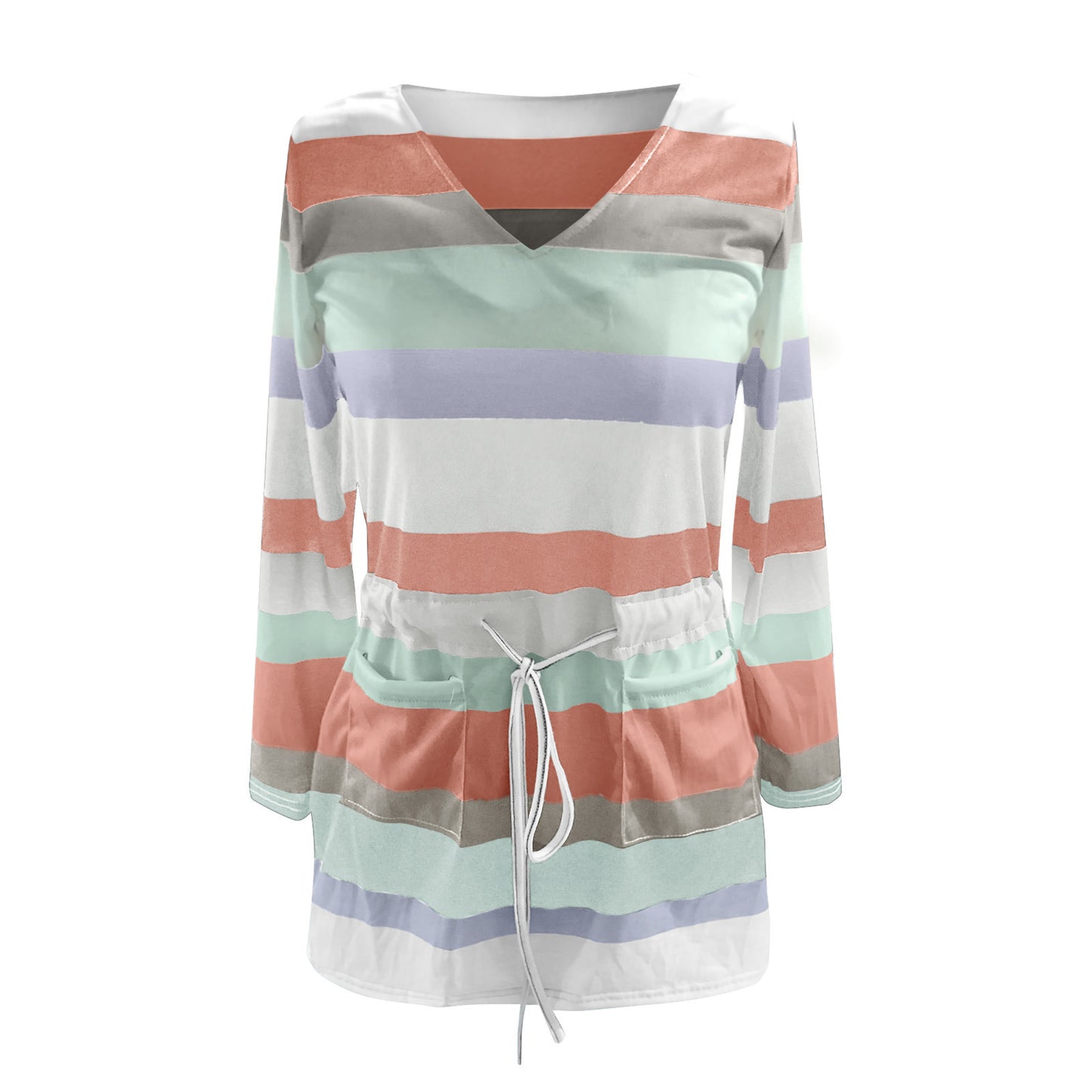 Robe shift à blocs de couleur pour femmes avec taille réglable Chic und Stil