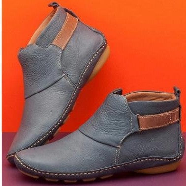 Bottines confort élégantes pour femmes en cuir de haute qualité Chic und Stil
