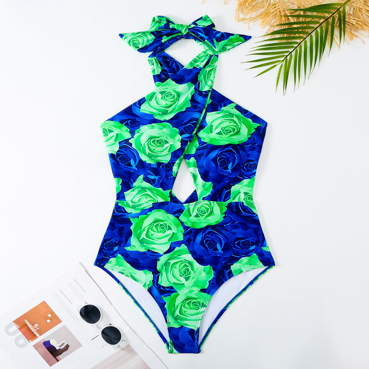 Maillot de bain femme avec jupe enroulée florale Chic und Stil