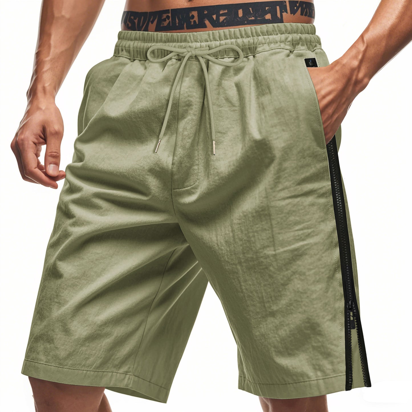 Shorts cargo sportives pour hommes avec taille ajustable et poches zippées pratiques Chic und Stil