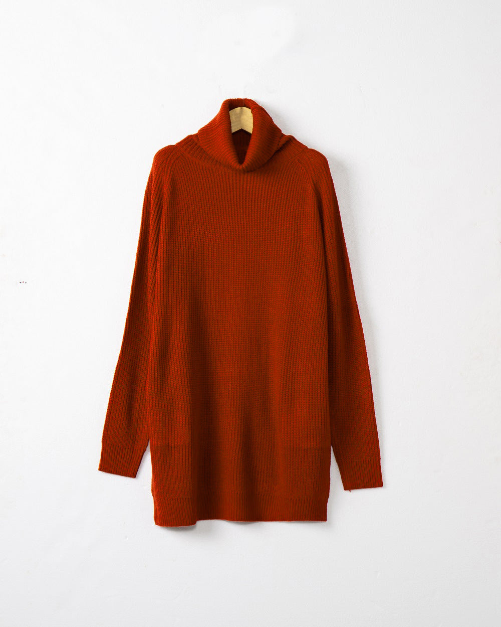 Dames Pull-over à col roulé douillet en tricot doux Chic und Stil