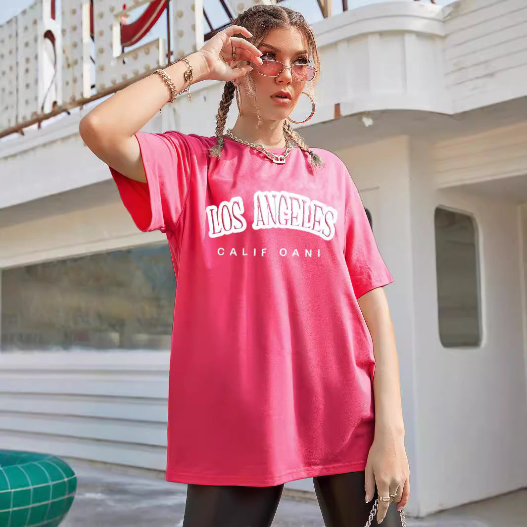 T-shirt oversize pour femmes avec impression graphique tendance et coupe décontractée Chic und Stil