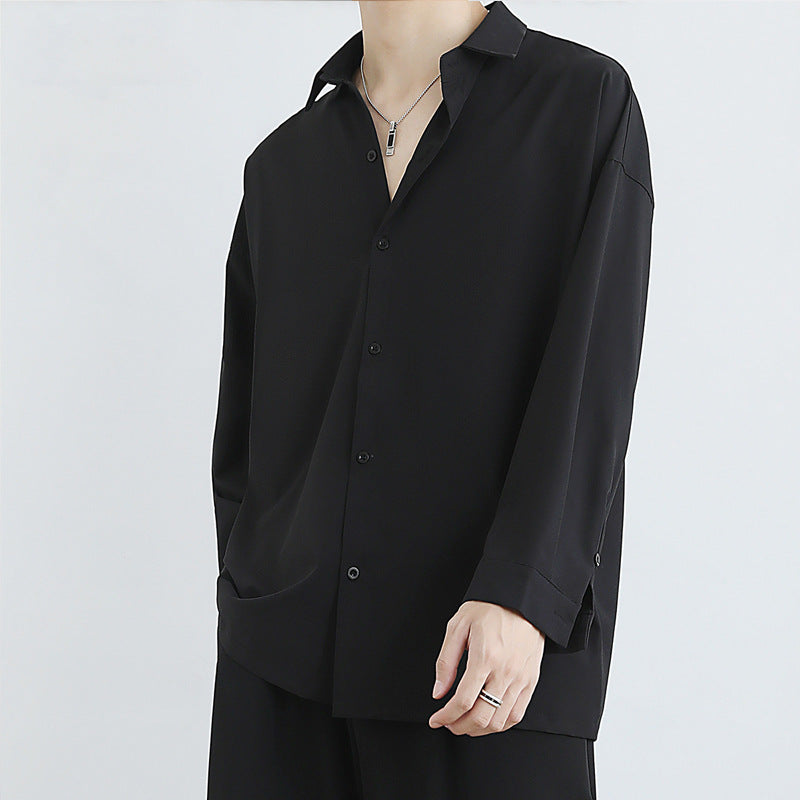 Chemise à manches longues élégamment taillée pour hommes en tissu de haute qualité Chic und Stil