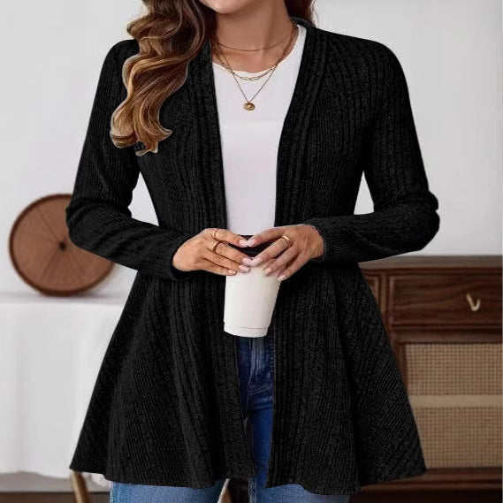 Dame cardigan avec coupe décontractée et décolleté en V flatteur Chic und Stil