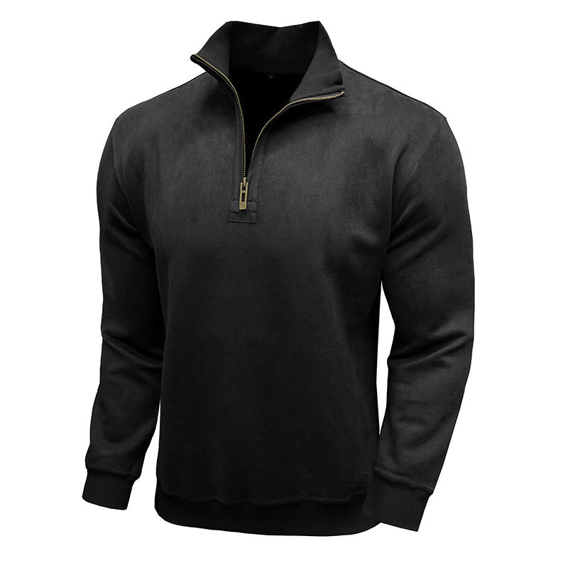 Sporty men's pullover with half-zip Chic and Style