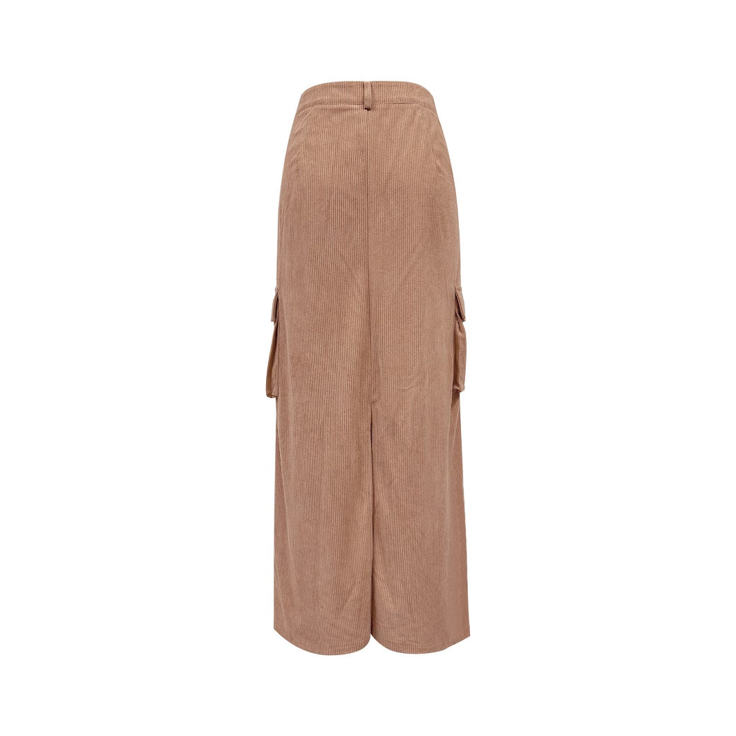 Jupe maxi femme avec poches cargo pratiques et détails de boutons Chic und Stil