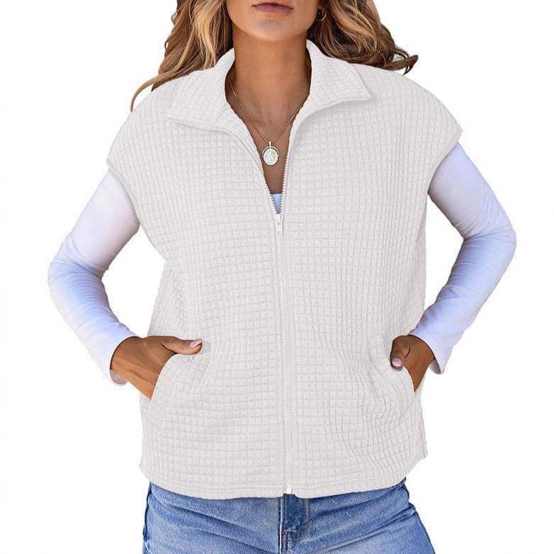 Gilet matelassé pour femmes avec fermeture éclair pratique et poches latérales Chic und Stil