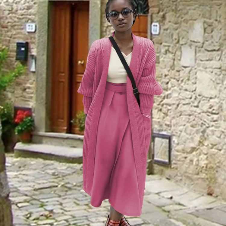 Cardigan long pour femmes avec une silhouette décontractée et des poches pratiques Chic und Stil
