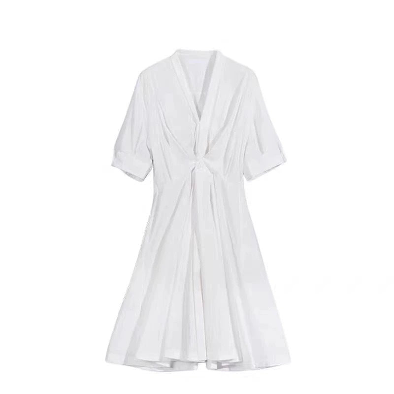 Robe Midi Popeline Élégante pour Femmes Chic und Stil