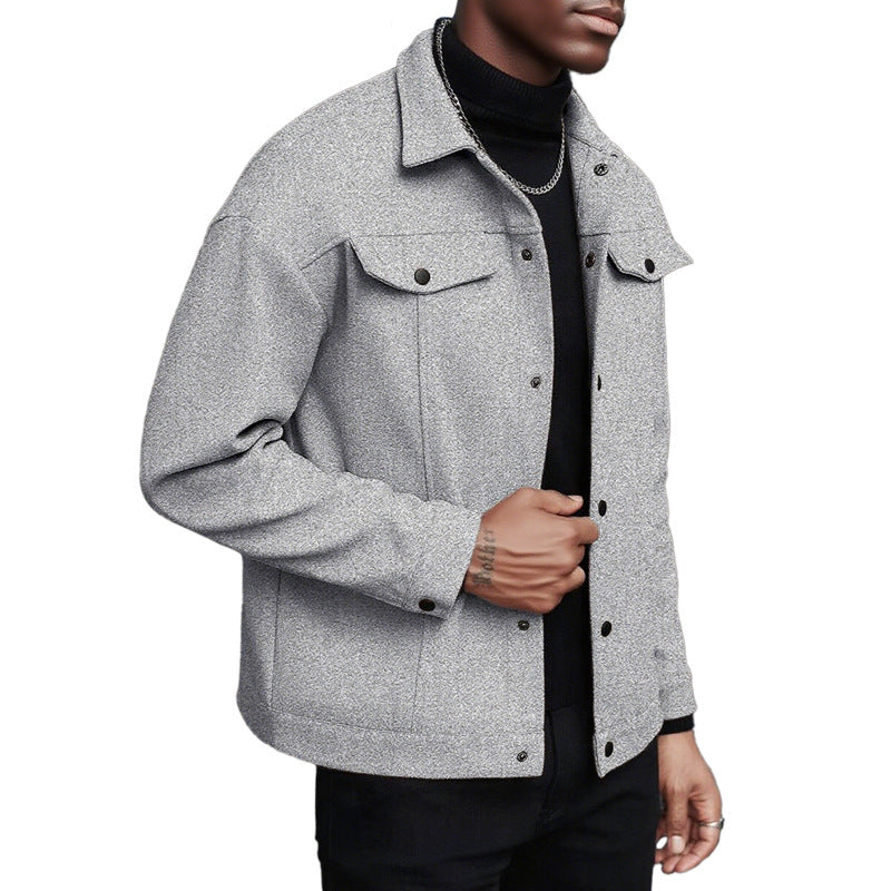 Veste de transition décontractée pour hommes avec poches pratiques et col moderne Chic und Stil