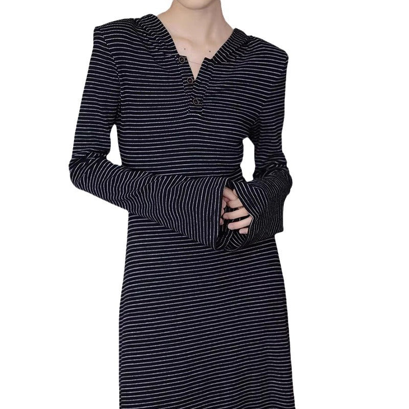 Robe Maxi à Manches Longues pour Femmes Chic und Stil