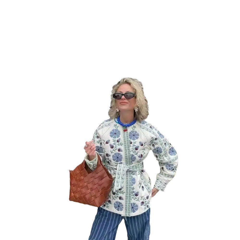 Veste bomber brodée de mode féminine Chic & Stil