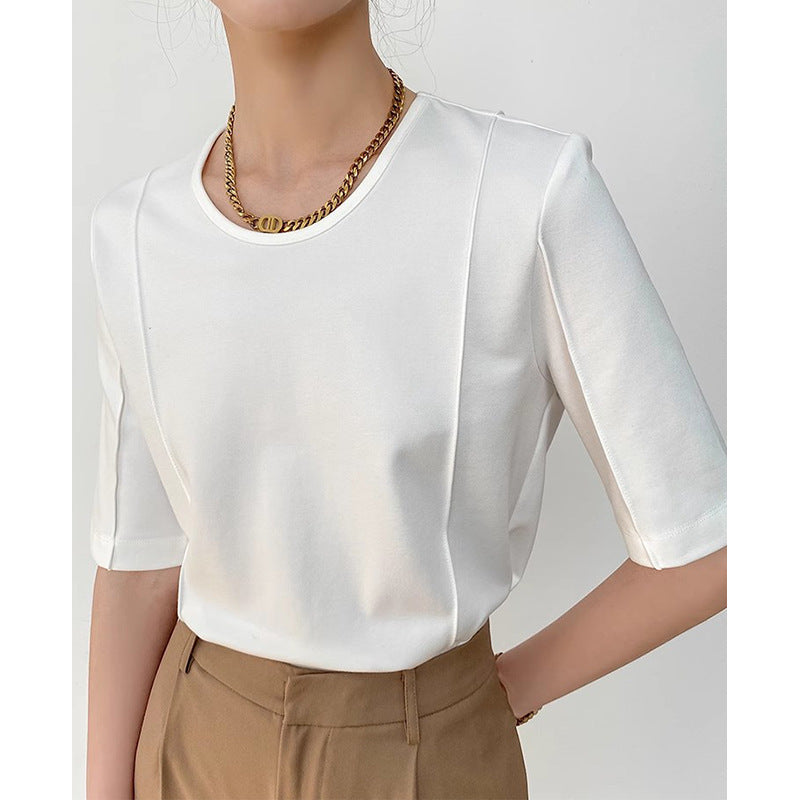 Blouse luxueuse à manches courtes Chic und Stil pour femmes