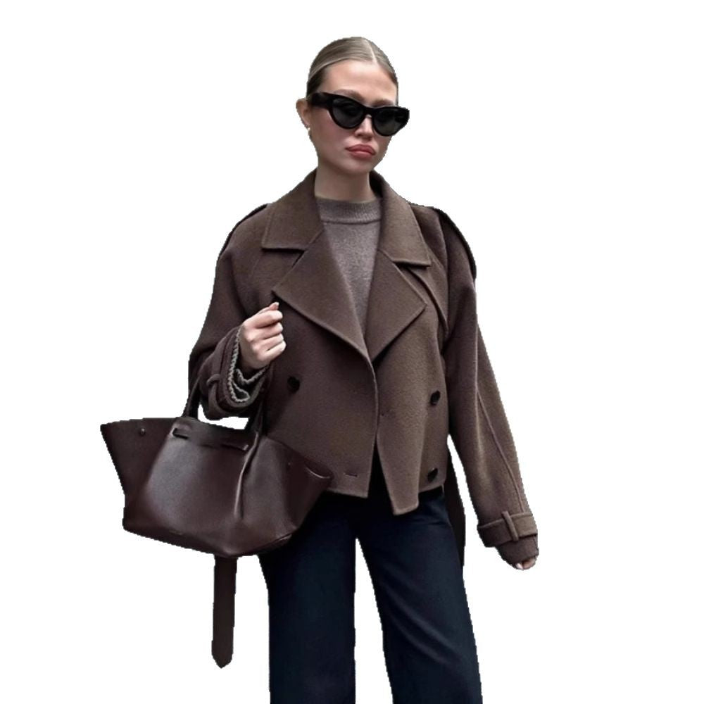 Dames Élégante et décontractée Veste en laine Chic und Stil