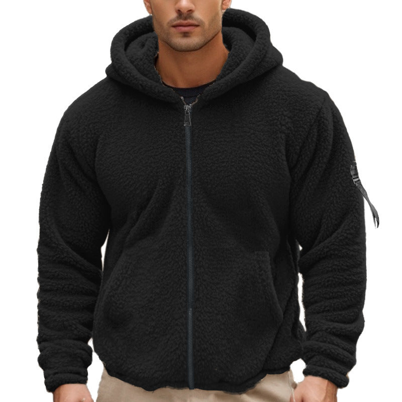 Veste en polaire douillette pour hommes avec capuche Chic und Stil