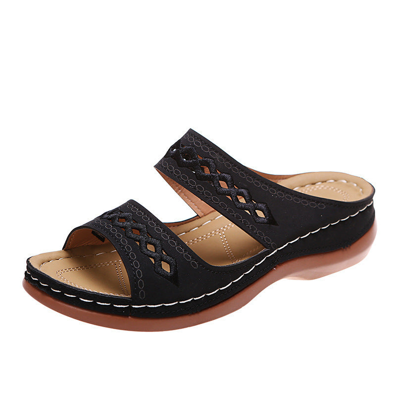 Sandales à enfiler décoratives Chic und Stil pour femmes