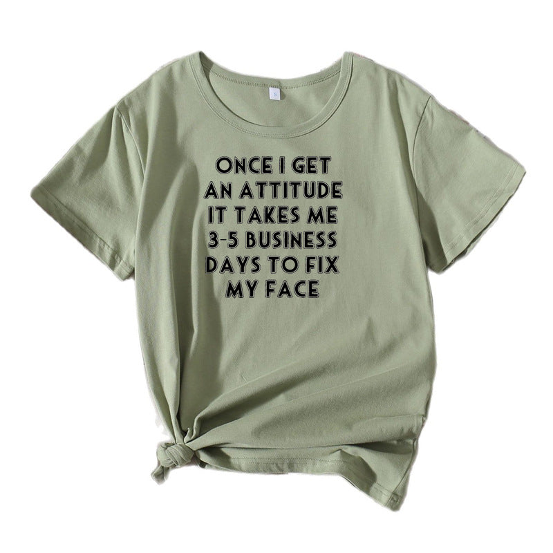 T-shirt graphique comédie pour femmes Chic und Stil 1751262432