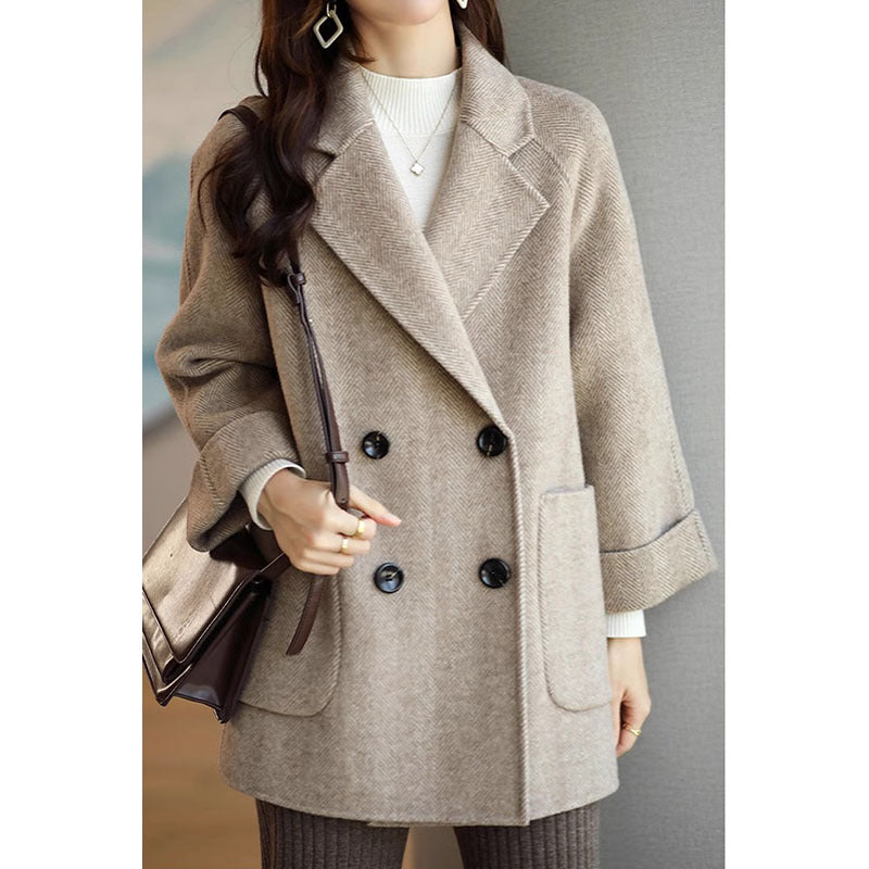 Blazer à chevrons double boutonnage pour femmes Chic und Stil