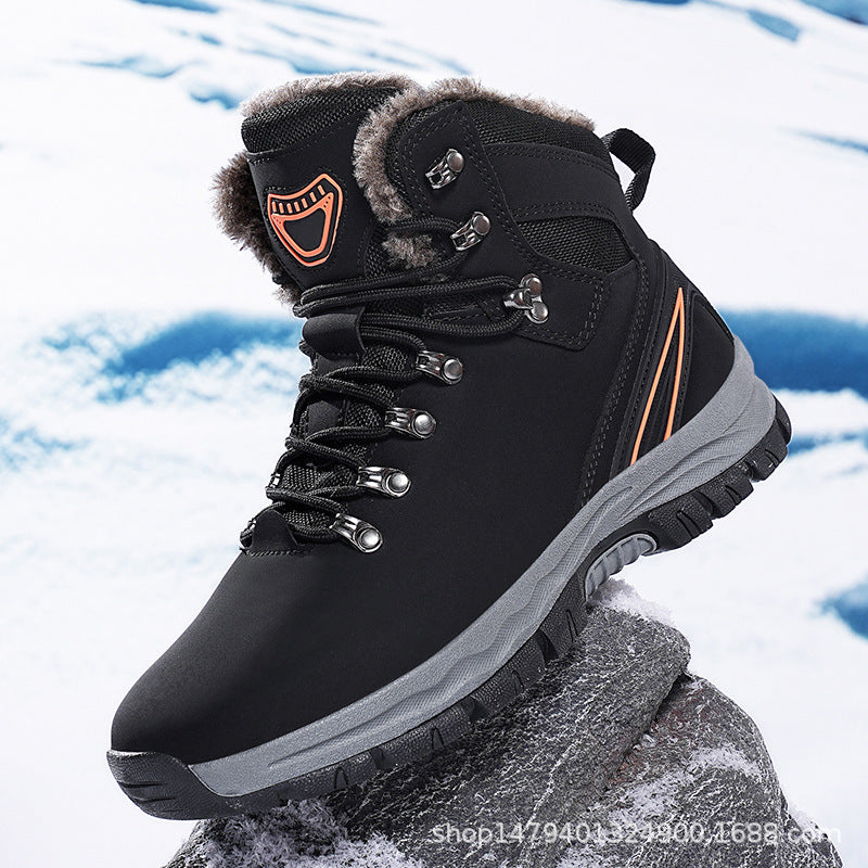 Chaussures de randonnée d'hiver pour hommes avec doublure isolante et semelle antidérapante Chic und Stil