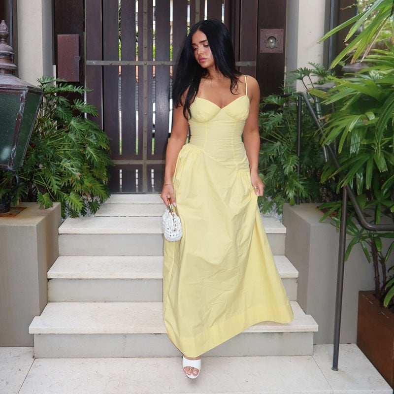 Robe maxi élégante en A pour femmes Chic und Stil