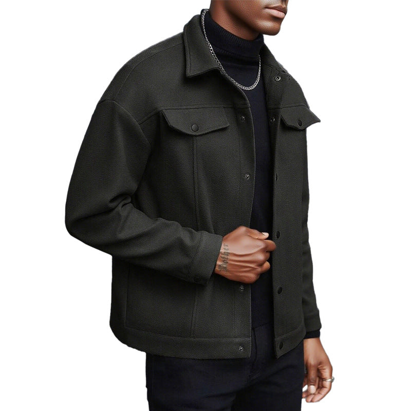 Veste de transition décontractée pour hommes avec poches pratiques et col moderne Chic und Stil