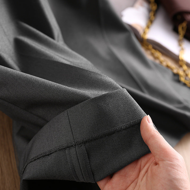 High-waisted pleated wide leg pants for women Chic und Stil