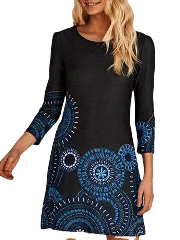 Robe pour femmes avec un design mandala unique et une coupe élégante Chic und Stil