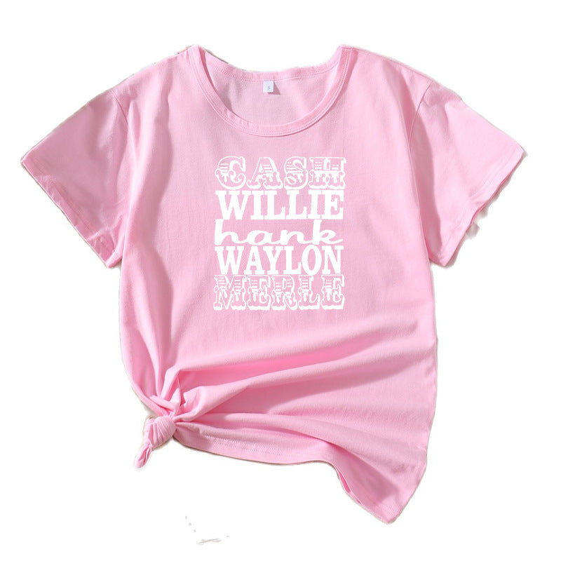 T-shirt graphique vintage pour femmes Chic und Stil