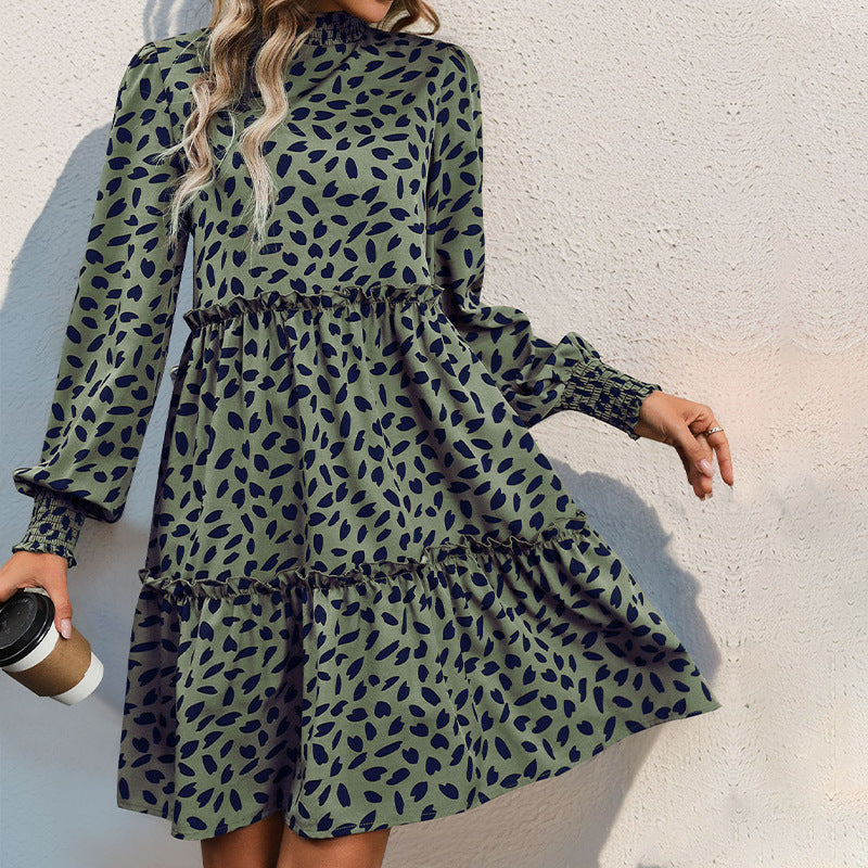 Robe mini décontractée pour dames avec volants et coupe ample Chic und Stil