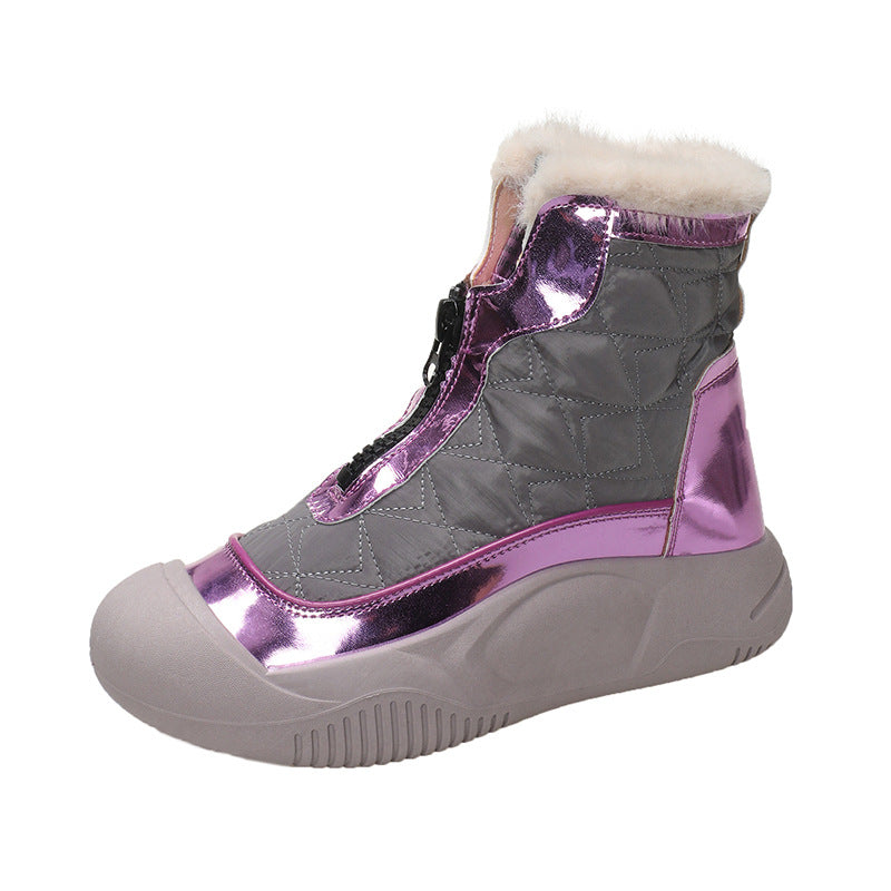 Bottes d'hiver isolées pour femmes avec doublure chaude confortable Chic und Stil